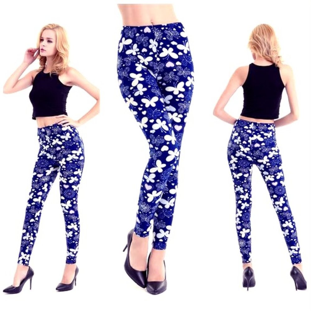 Sock Nobility "White Butterfly" leggings